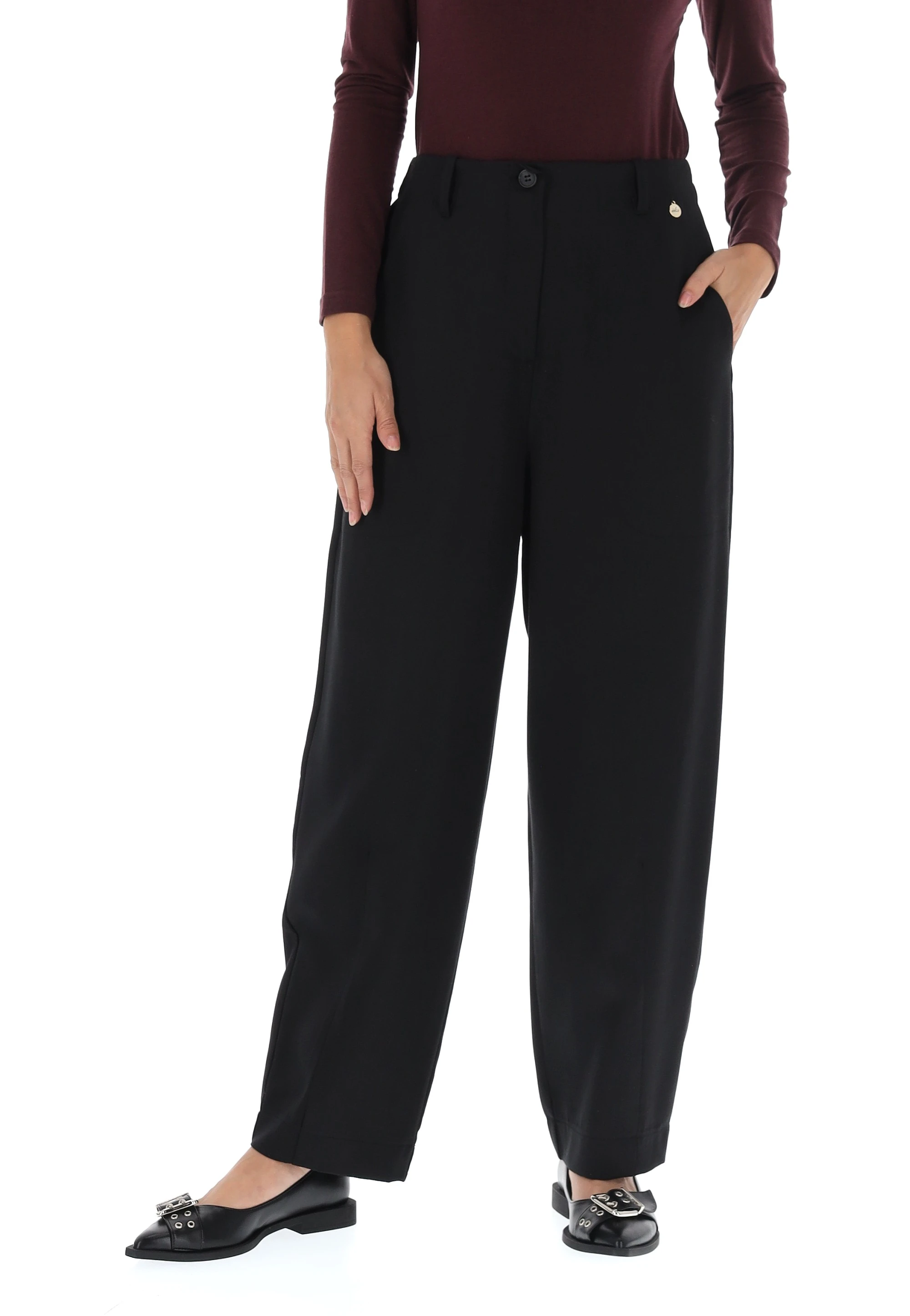 Pantalone baloon alla caviglia èks con tasca ampia